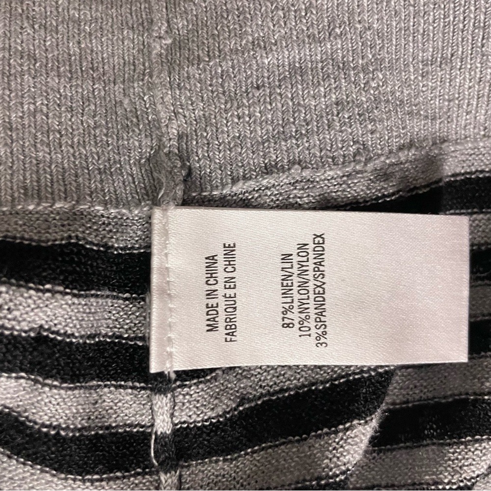 Theory Black and Grey Striped Goldsmith S Refinery Cardigan M - Picture 14 of 14